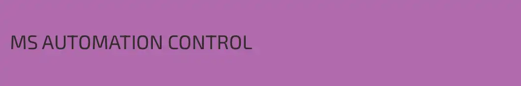 MS AUTOMATION CONTROL